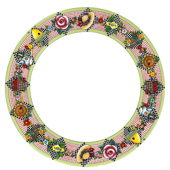 Sakura Mary Engelbreit 1994 Garden Time 5-PC Place Setting-Excellent Condition! - Picture 3 of 10